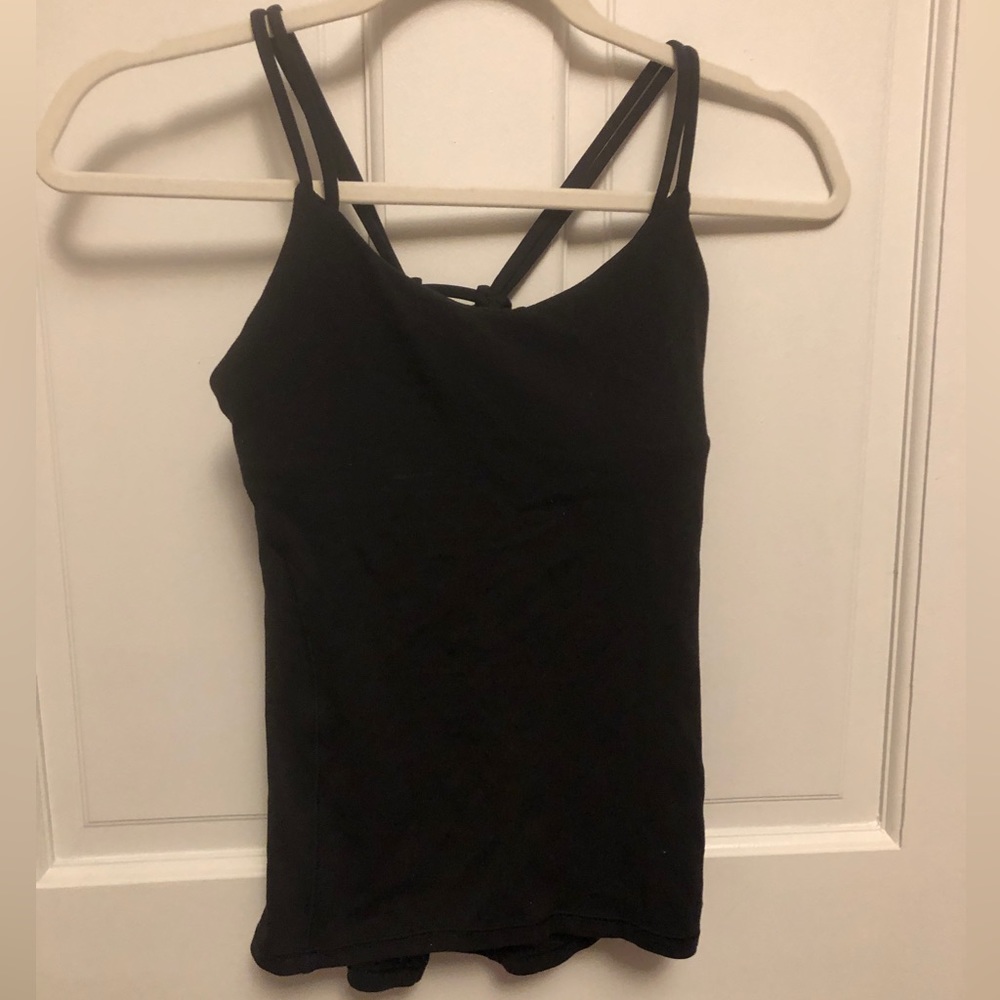Black Lululemon Tank with Shelf Bra